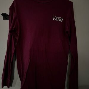 Vans Burgundy Long Sleeve Shirt